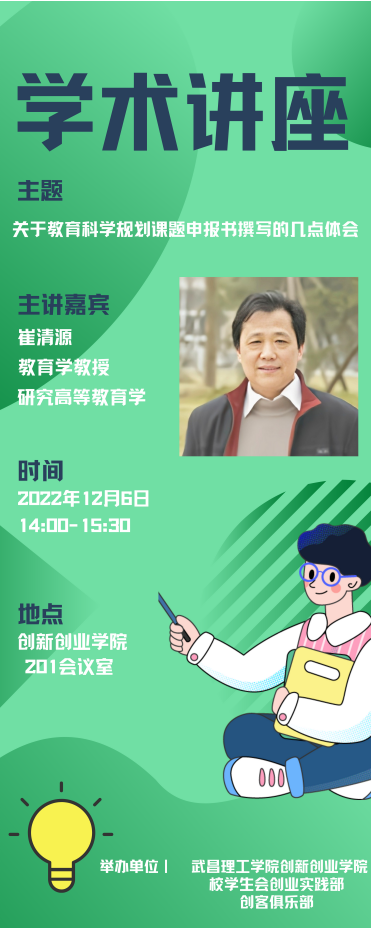 关于开展学术讲座的通知(图1)